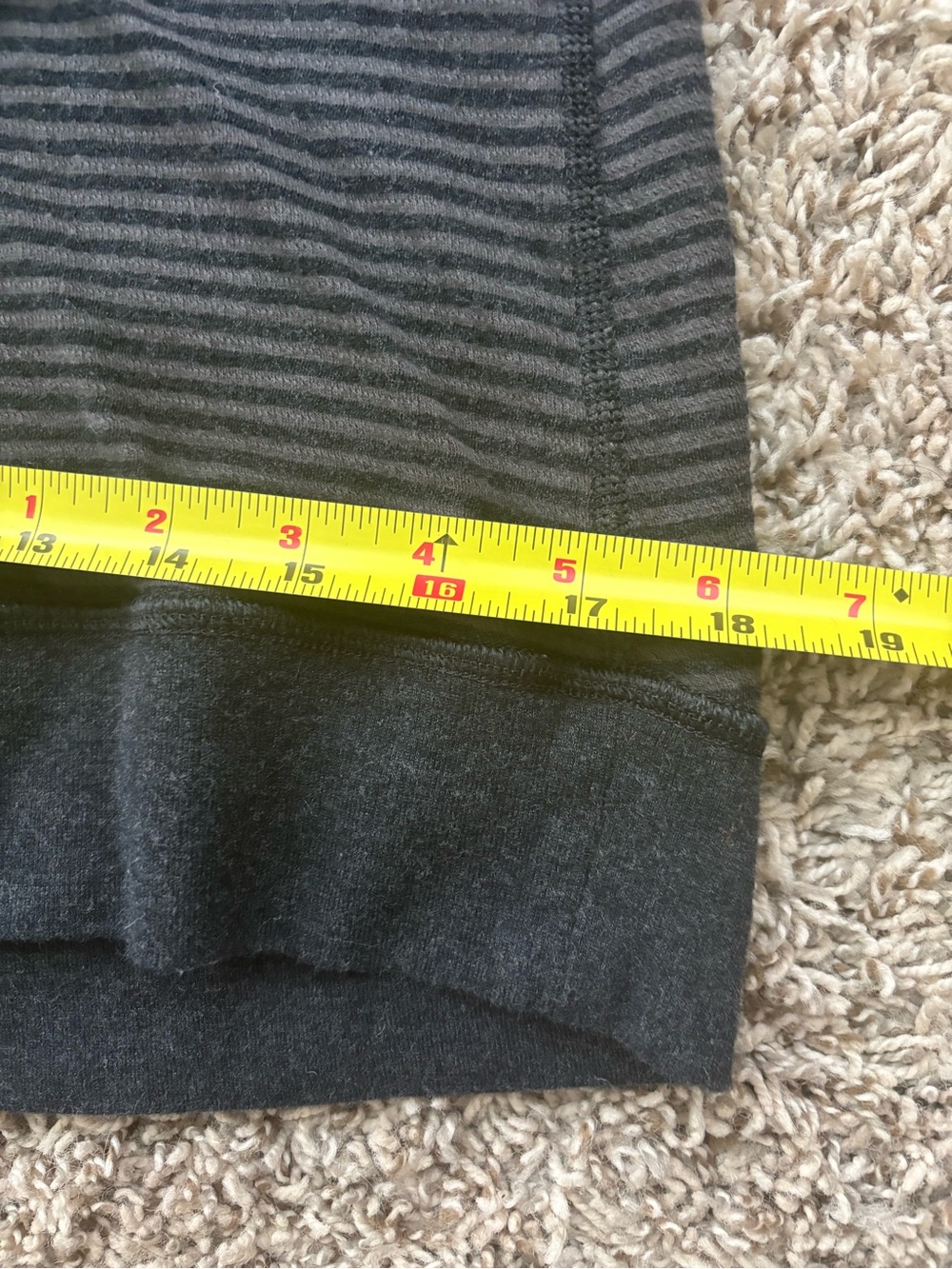 lululemon athletica Charcoal Stripe Reversible Cowl Neck Pullover - Picture 12 of 13